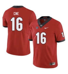 Men #16 Lewis Cine Georgia Bulldogs College Football Jerseys Sale-red