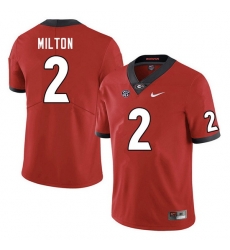 Men #2 Kendall Milton Georgia Bulldogs College Football Jerseys Sale-Red