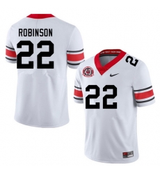 Men #22 Branson Robinson Georgia Bulldogs College Football Jerseys Sale-40th Anniversary