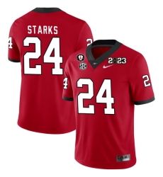 Men #24 Malaki Starks Georgia Bulldogs 2022-23 CTP National Championship Football Jerseys