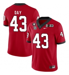 Men #43 Davis Day Georgia Bulldogs 2022-23 CTP National Championship Football Jerseys