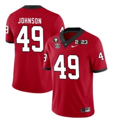 Men #49 Samuel Johnson Georgia Bulldogs 2022-23 CTP National Championship Football Jerseys