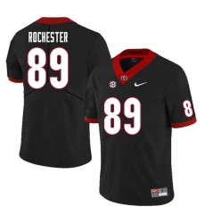 Men #89 Julian Rochester Georgia Bulldogs College Football Jerseys Sale-Black