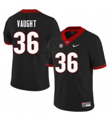 Men Georgia Bulldogs #36 Bender Vaught College Football Jerseys Sale-Black