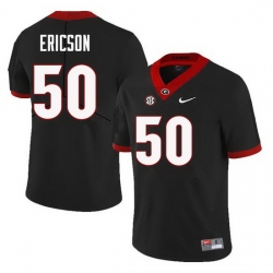 Men Georgia Bulldogs #50 Warren Ericson College Football Jerseys Sale-Black