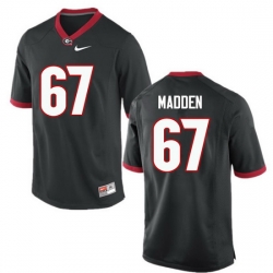 Men Georgia Bulldogs #67 Sam Madden College Football Jerseys-Black