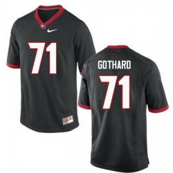 Men Georgia Bulldogs #71 Daniel Gothard College Football Jerseys-Black