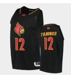 Men Louisville Cardinals Jj Traynor Alternate Black College Basketball 2020 21 Jersey