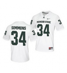 Michigan State Spartans Antjuan Simmons White Untouchable Men'S Jersey