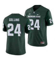 Michigan State Spartans Elijah Collins Green College Football Michigan State Spartans Jersey