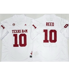 Men Texas A 26M Aggies Lions 10 Marcel Reed White 2025 F U S E Stitched Jersey Men Texas A 26M Aggies Lions 10 Marcel Reed White 2025 F U S E Stitched Jersey