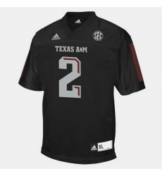 Men Texas A M Aggies Johnny Manziel College Football Black Jersey