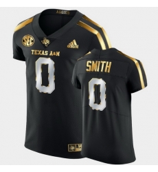 Men Texas A&M Aggies Ainias Smith Golden Edition Black Authentic Jersey