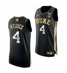 Duke Blue Devils Jj Redick Black Golden Edition Retired Numbers Jersey