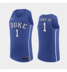 Duke Blue Devils Vernon Carey Jr. Royal Replica Men'S Jersey