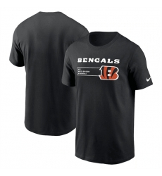 Men Cincinnati Bengals Black Division Essential T Shirt