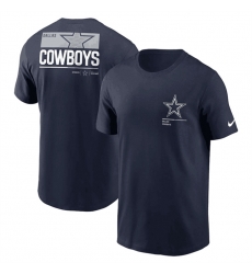 Men Dallas Cowboys Navy Team Incline T Shirt