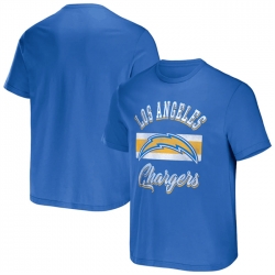 Men Los Angeles Chargers Light Blue X Darius Rucker Collection Stripe T Shirt