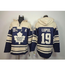 Maple Leafs #19 Joffrey Lupul Blue Sawyer Hooded Sweatshirt Stitched NHL Jersey