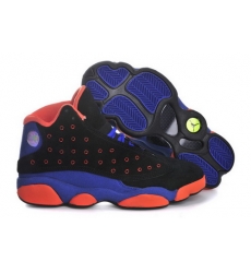 Air Jordan 13 Shoes 2013 Mens Anti Fur Black Purple Orange