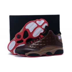 Air Jordan 13 Shoes 2015 Mens Brown Red