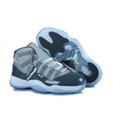 Air Jordan 11 Shoes 2014 Womens Grade AAA Grey White