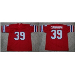 New England Patriots SAM CUNNINGHAM #39 Fryar red Mitchell and Ness Jerseys