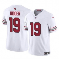 Men Arizona Cardinals 19 Desmond Ridder White 2023 F U S E  Vapor Untouchable Limited Stitched Football Jersey