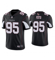 Men Arizona Cardinals 95 Leki Fotu Black Vapor Untouchable Limited Stitched Jersey