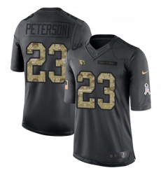 Men Nike Arizona Cardinals 23 Adrian Peterson Limited Black 2016 Salute to Service NFL Jersey