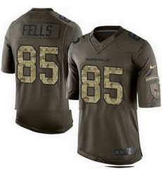 Nike Cardinals #85 Darren Fells Gresham Green Mens Stitched NFL Limited Salute to Service Jersey