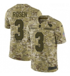 Youth Nike Arizona Cardinals 3 Josh Rosen Limited Camo 2018 Salute to Service NFL Jersey