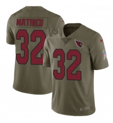 Youth Nike Arizona Cardinals 32 Tyrann Mathieu Limited Olive 2017 Salute to Service NFL Jersey