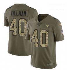 Youth Nike Arizona Cardinals 40 Pat Tillman Limited OliveCamo 2017 Salute to Service NFL Jersey