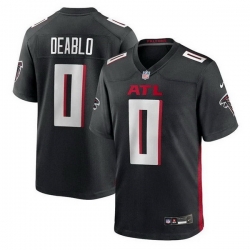 Men Atlanta Falcons 0 Divine Deablo Black Stitched Game Jersey