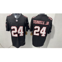 Men Atlanta Falcons  24 A J  Terrell jr Black F U S E  Vapor Untouchable Limited Stitched Football Jersey