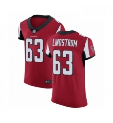 Men Atlanta Falcons 63 Chris Lindstrom Red Team Color Vapor Untouchable Elite Player Football Jersey