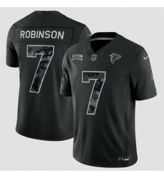 Men Atlanta Falcons  7 Bijan Robinson Black F U S E  2026 Salute to Service Limited Stitched Football Jersey