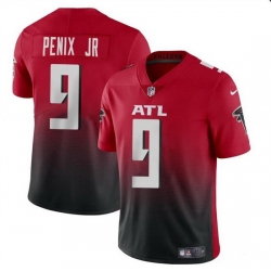 Men Atlanta Falcons 9 Michael Penix Jr Red Black 2024 Draft Vapor Untouchable Limited Stitched Football Jersey