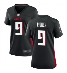 Women Atlanta Falcons 9 Desmond Ridder Black Stitched Jersey 28Run Small 29