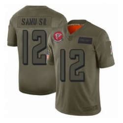 Womens Atlanta Falcons 12 Mohamed Sanu Limited Camo 2019 Salute to Service Football Jersey