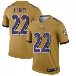 Men Baltimore Ravens 22 Derrick Henry 2023 F U S E Rush Vapor Limited Football Stitched Jersey