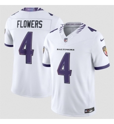 Men Baltimore Ravens 4 Zay Flowers White 2026 F U S E Vapor Stitched Limited Football Jersey Men Baltimore Ravens 4 Zay Flowers White 2026 F U S E Vapor Stitched Limited Football Jersey