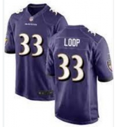 Men Baltimore Ravens Tyler Loop #33 Purple Stitched NFL Jersey Men Baltimore Ravens Tyler Loop #33 Purple Stitched NFL Jersey