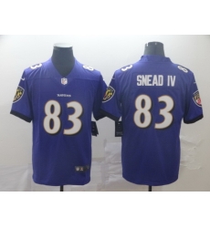 Ravens 83 Willie Snead IV Purple Vapor Untouchable Limited Jersey