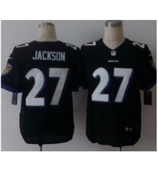 nike nfl jerseys baltimore ravens 27 jackson black[Elite][jackson]