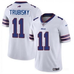 Men Buffalo Bills 11 Mitch Trubisky White Vapor Untouchable Limited Stitched Football Jersey