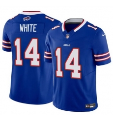 Men Buffalo Bills 14 Mike White Blue 2025 F U S E  Vapor Untouchable Limited Stitched Football Jersey