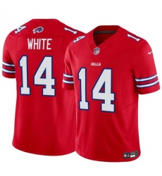 Men Buffalo Bills 14 Mike White Red 2025 F U S E  Vapor Untouchable Limited Stitched Football Jersey