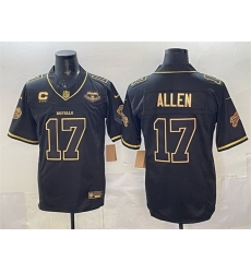 Men Buffalo Bills 17 Josh Allen Black Gold 2025 F U S E Rivalries With Farewell Patch 26 4 Star C Patch Vapor Limited Stitched Football Jersey Men Buffalo Bills 17 Josh Allen Black Gold 2025 F U S E Rivalries With Farewell Patch 26 4 Star C Patch Vapor Limited Stitched Football Jersey
